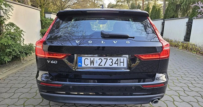 Volvo V60 cena 88000 przebieg: 161000, rok produkcji 2019 z Włocławek małe 277